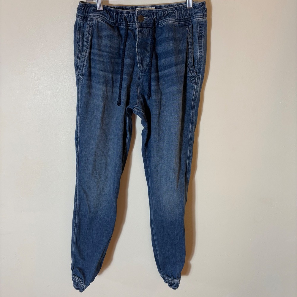 Abercrombie & Fitch Denim Joggers Size Medium Blue‎